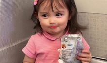 代表小孩子开心的句子