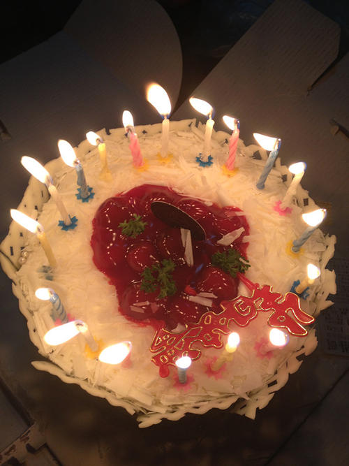 我的朋友给我送了午夜小吃