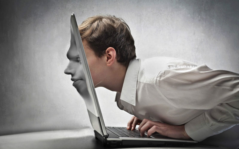 逼真的文案谈话在人们的心中