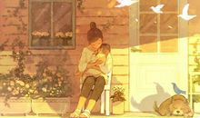 妈妈开心的句子