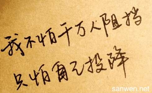 励志着名的警告句子30