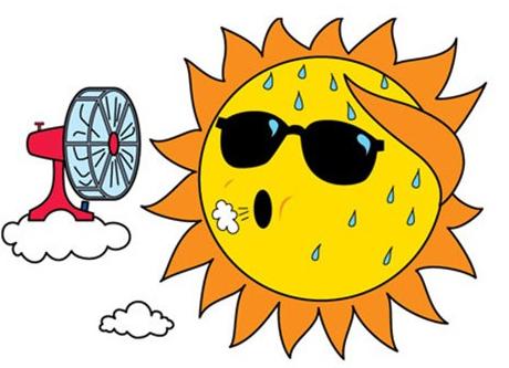 天气热问候教练短信1