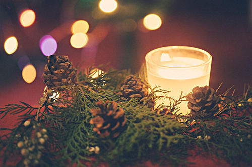 温暖的问候在晚上