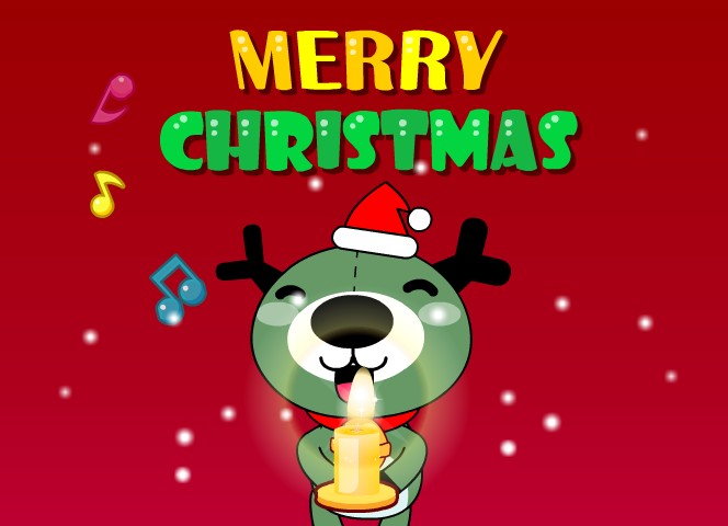 圣诞节问候贺卡短2