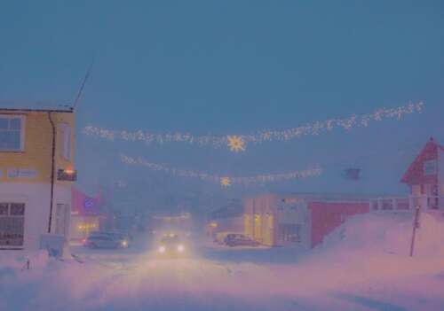 在雪地上的浪漫句