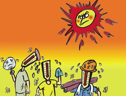 高温天气客户问候SMS内容1