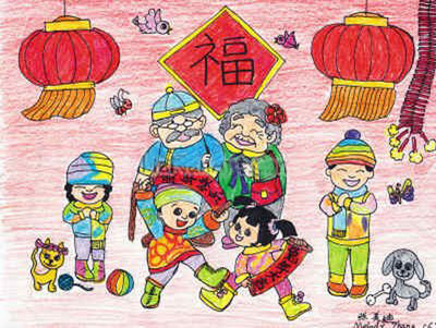 儿童春节问候1