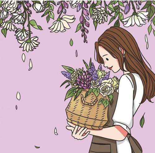 女孩的舒适温暖很舒适，心脏很温暖。