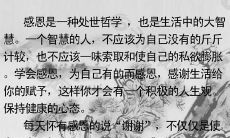 让我们珍惜感恩的力量，一起呼吁感恩，口号16字