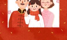 家人之间在除夕互发祝福的温馨时刻：分享短信、发送问候的感人场景