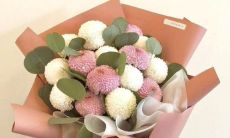 朋友圈收到鲜花，用简短的语句晒出美丽的华章