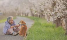 老年人开心的表情和态度，令人感到温暖欣慰的言行举止