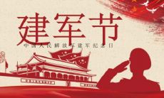 庆祝八一建军节，向所有军人和战友致以最美好的祝愿